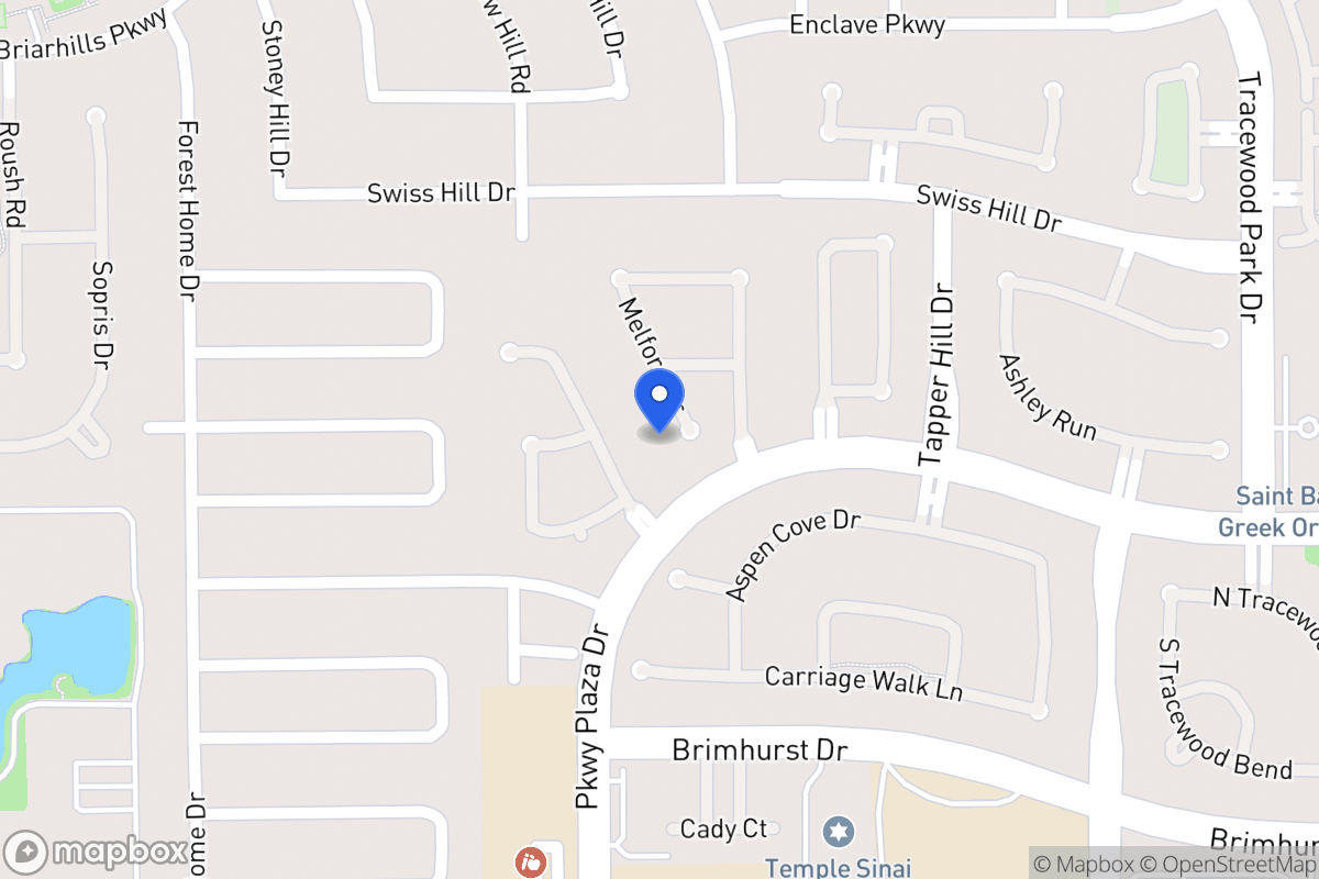 Map of 1211 Melford Dr, Houston