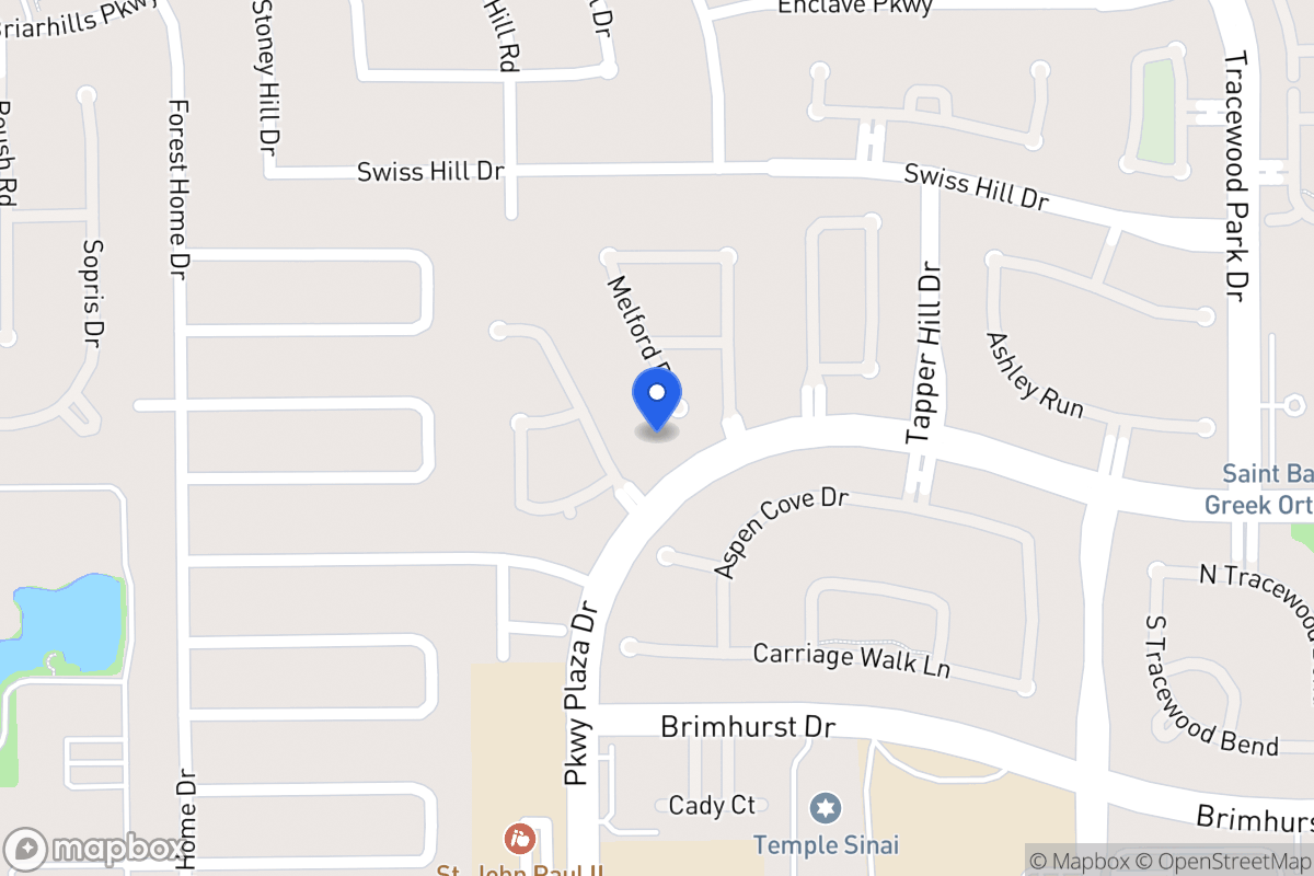 Map of 1207 Melford Dr, Houston