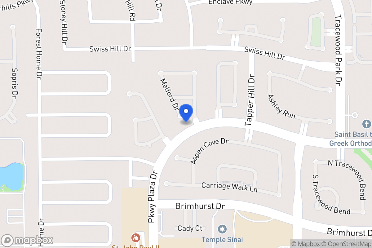 Map of 1202 Melford Dr, Houston