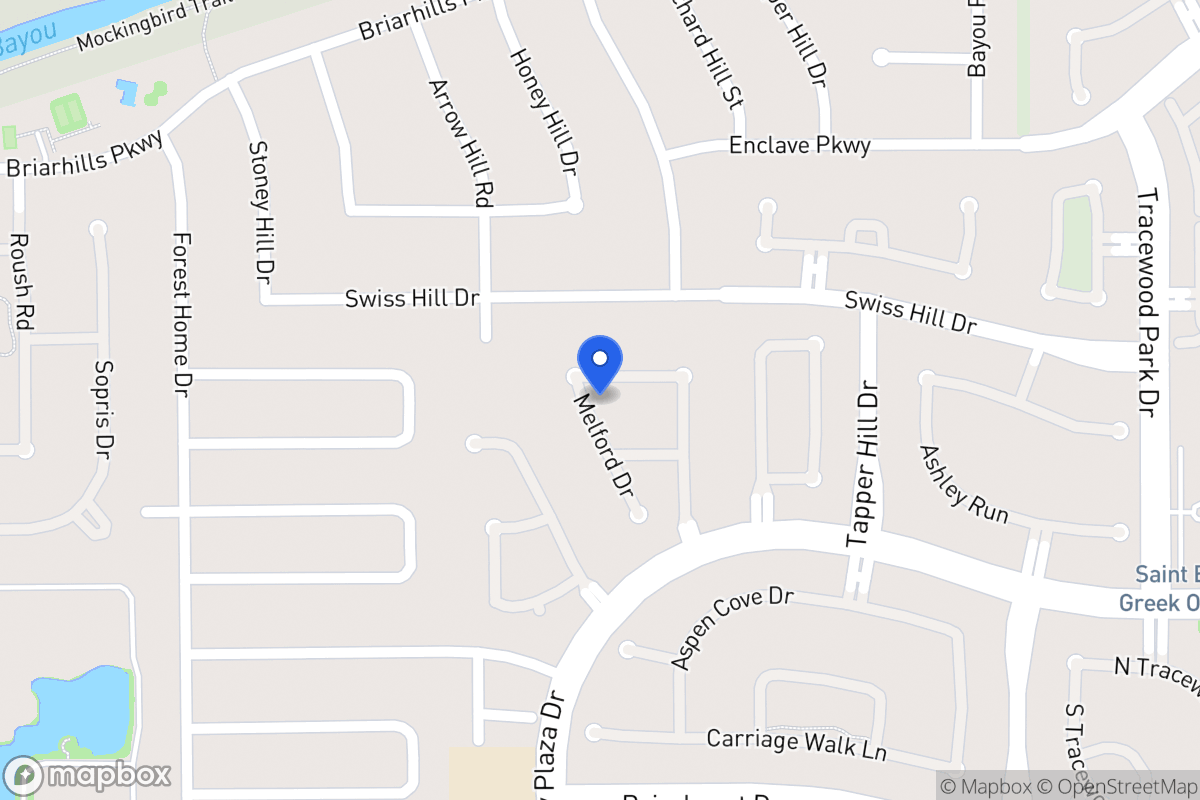 Map of 13927 Roxton Dr, Houston