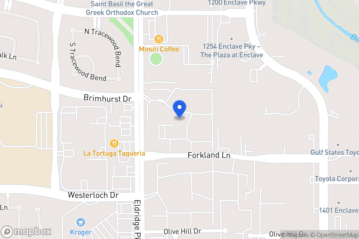 Map of 1333 Eldridge Pky, Houston