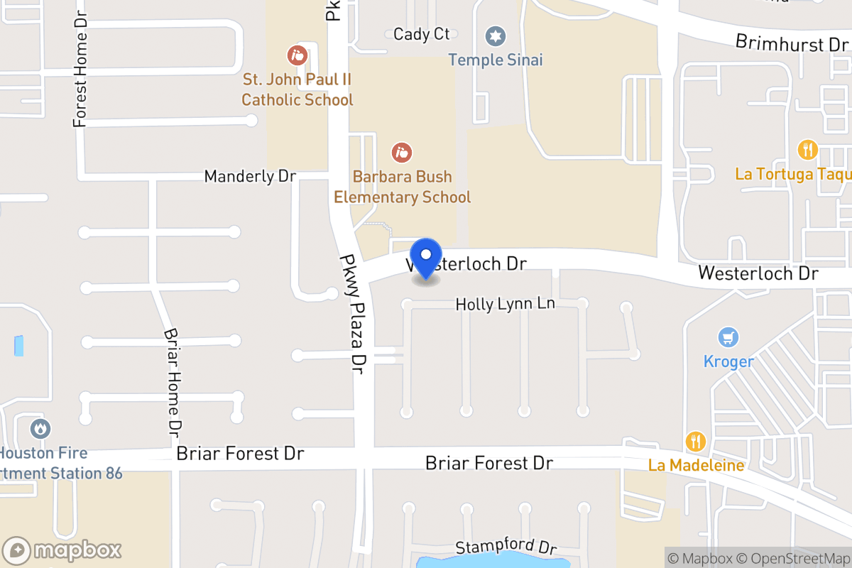 Map of 13914 Holly Lynn Ln, Houston