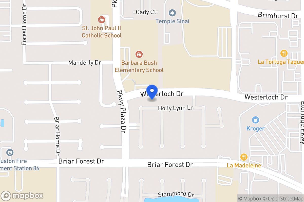 Map of 13910 Holly Lynn Ln, Houston
