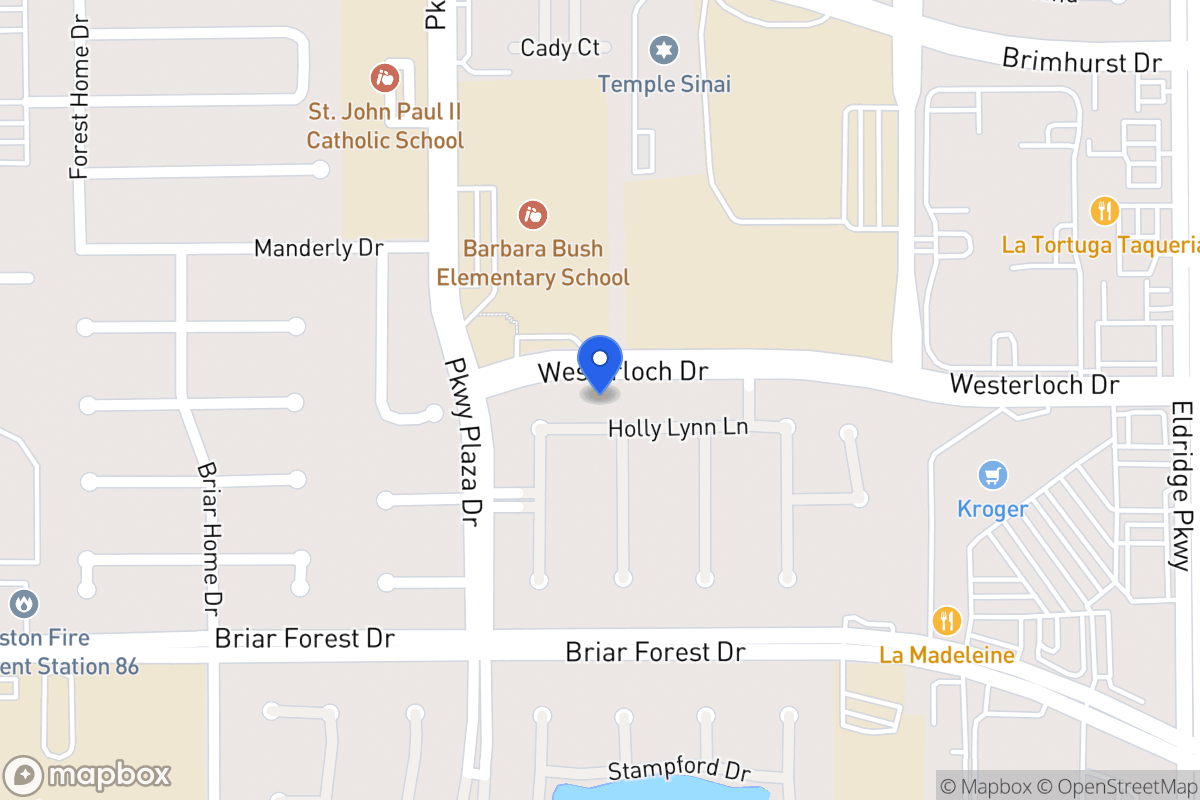 Map of 13906 Holly Lynn Ln, Houston