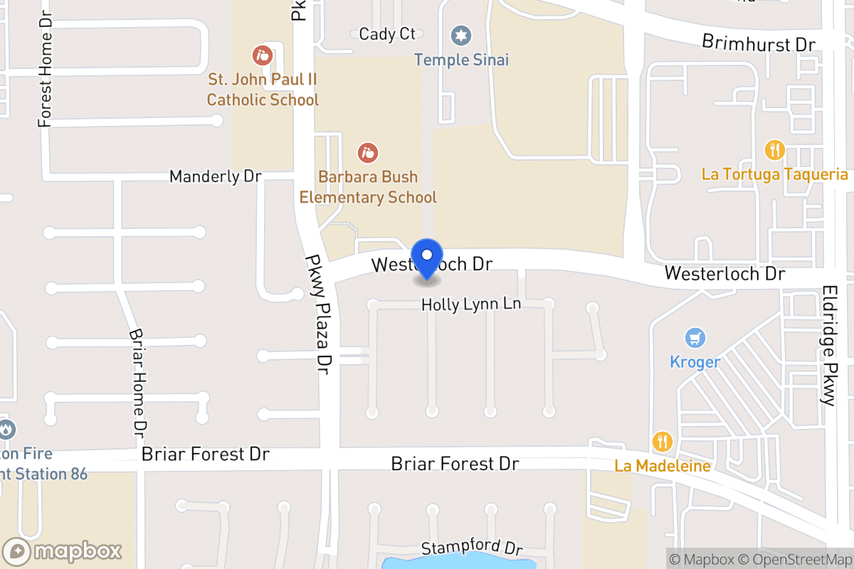 Map of 13902 Holly Lynn Ln, Houston