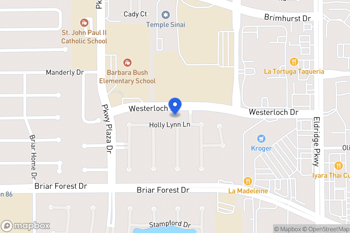 Map of 13810 Holly Lynn Ln, Houston
