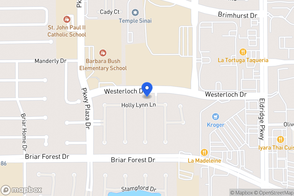 Map of 13806 Holly Lynn Ln, Houston