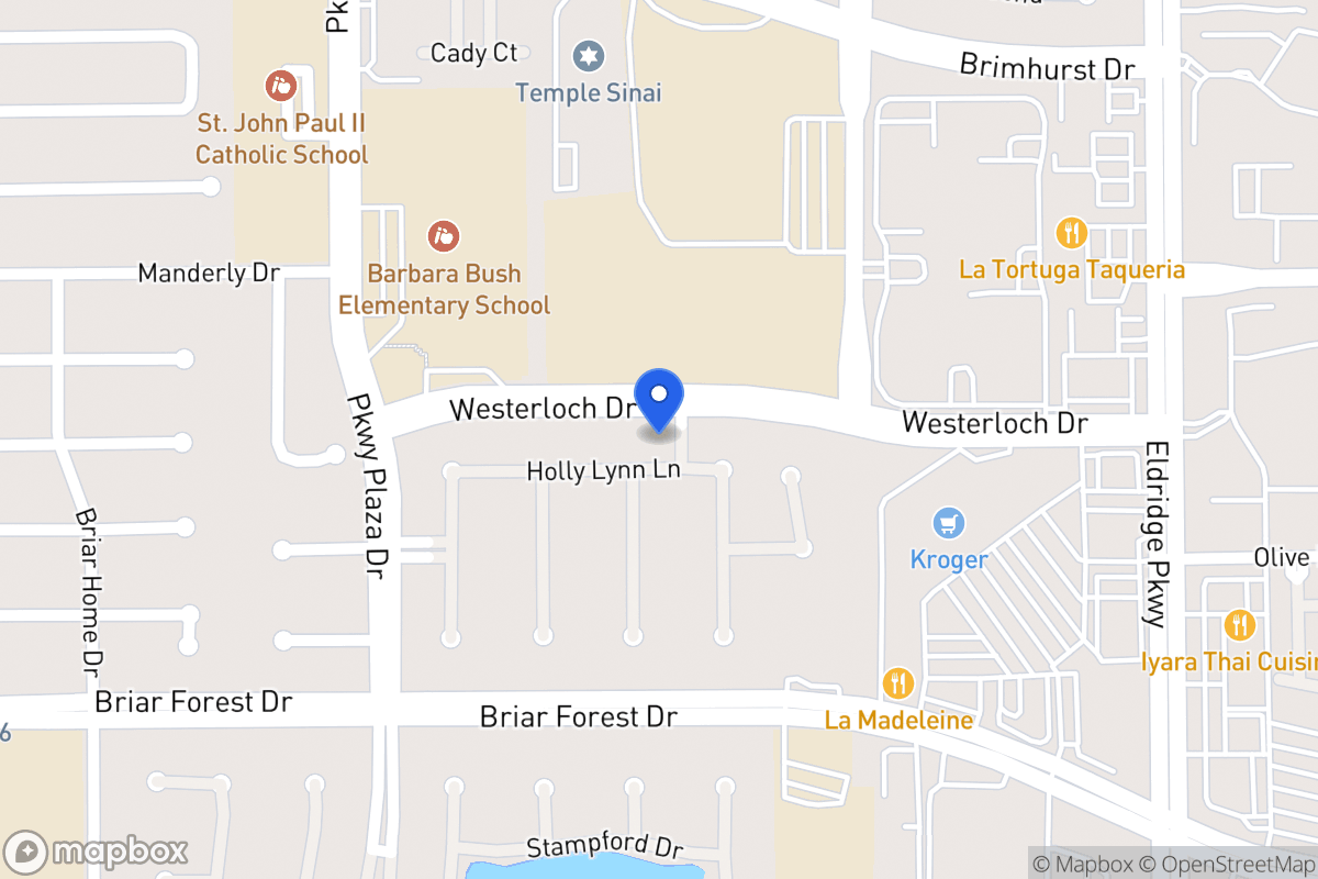 Map of 13802 Holly Lynn Ln, Houston