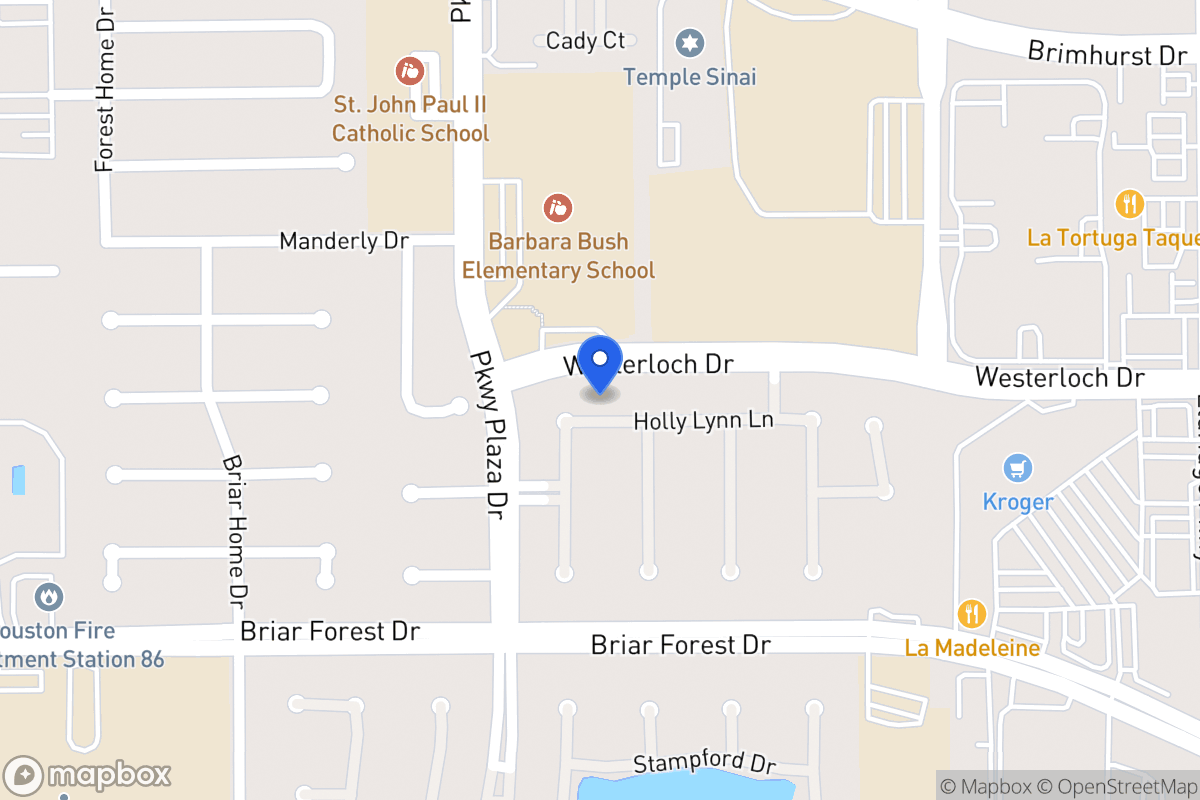 Map of Westerloch Dr, Houston