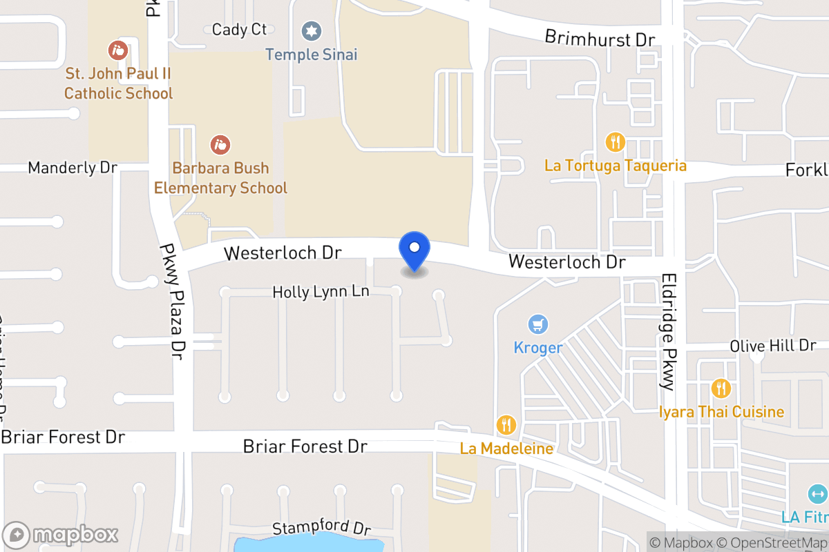 Map of 1503 Kennebeck Pl, Houston