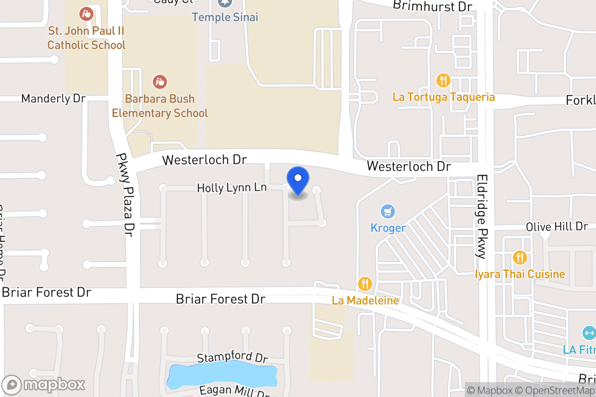 Map of 1511 Kennebeck Pl, Houston