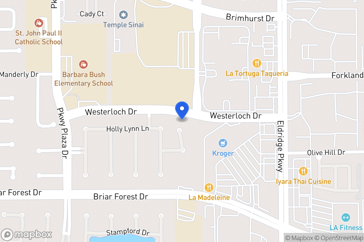 Map of 1503 Sheltons Bend Ct, Houston