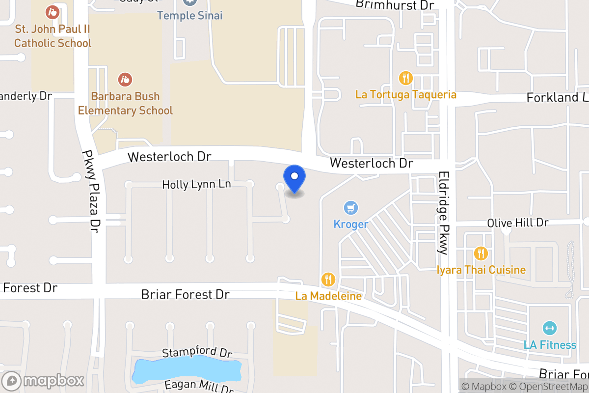 Map of 1515 Sheltons Bend Ct, Houston
