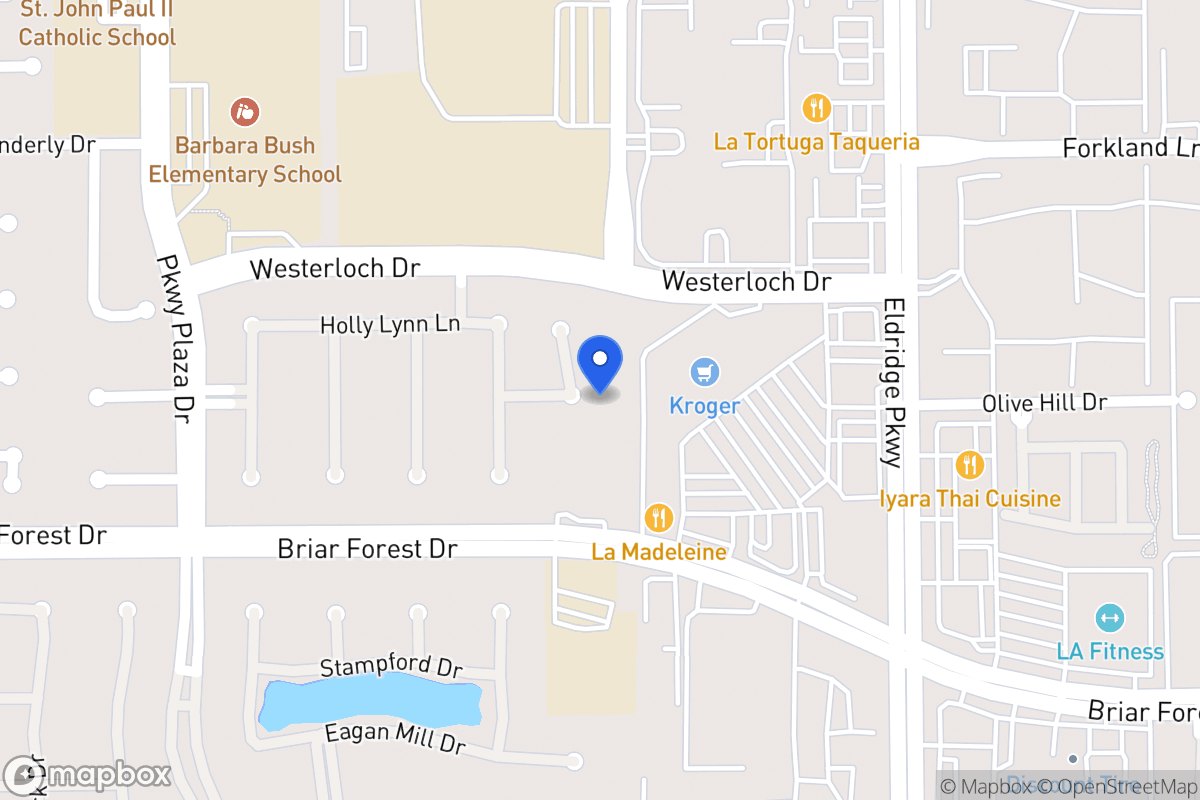 Map of 1527 Sheltons Bend Ct, Houston