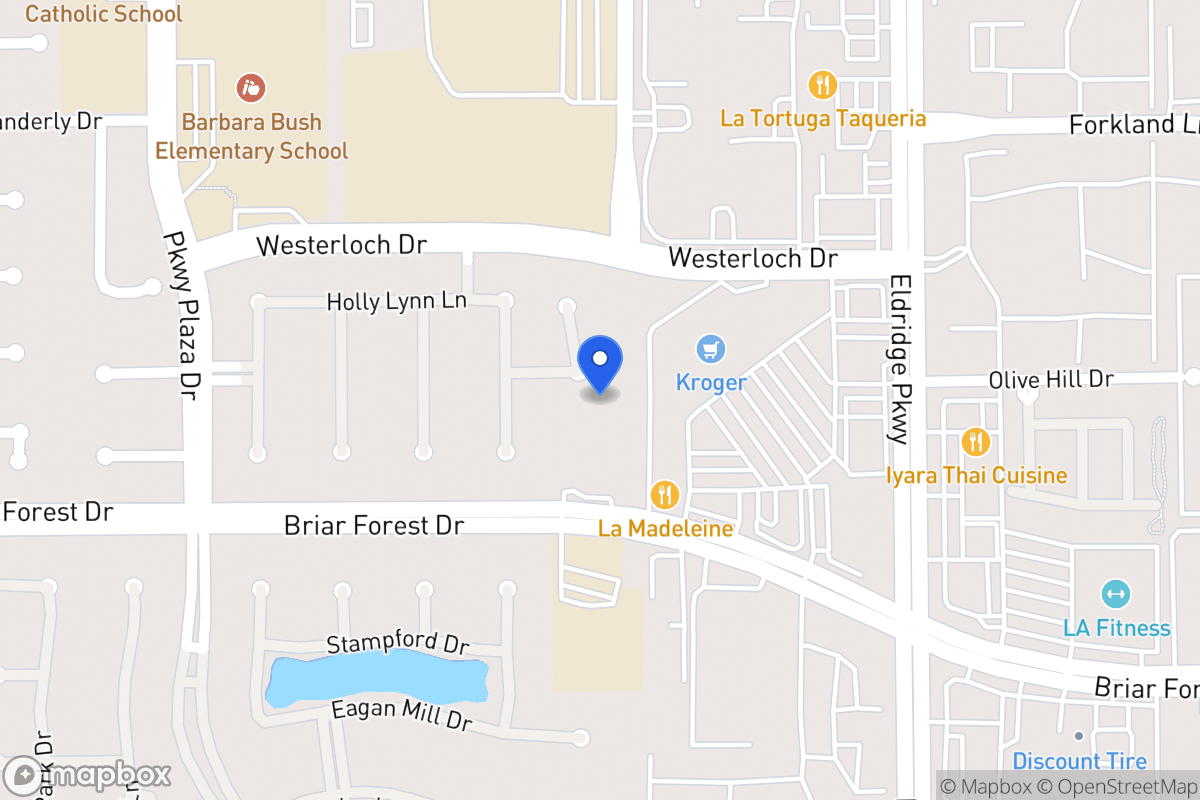 Map of 1531 Sheltons Bend Ct, Houston