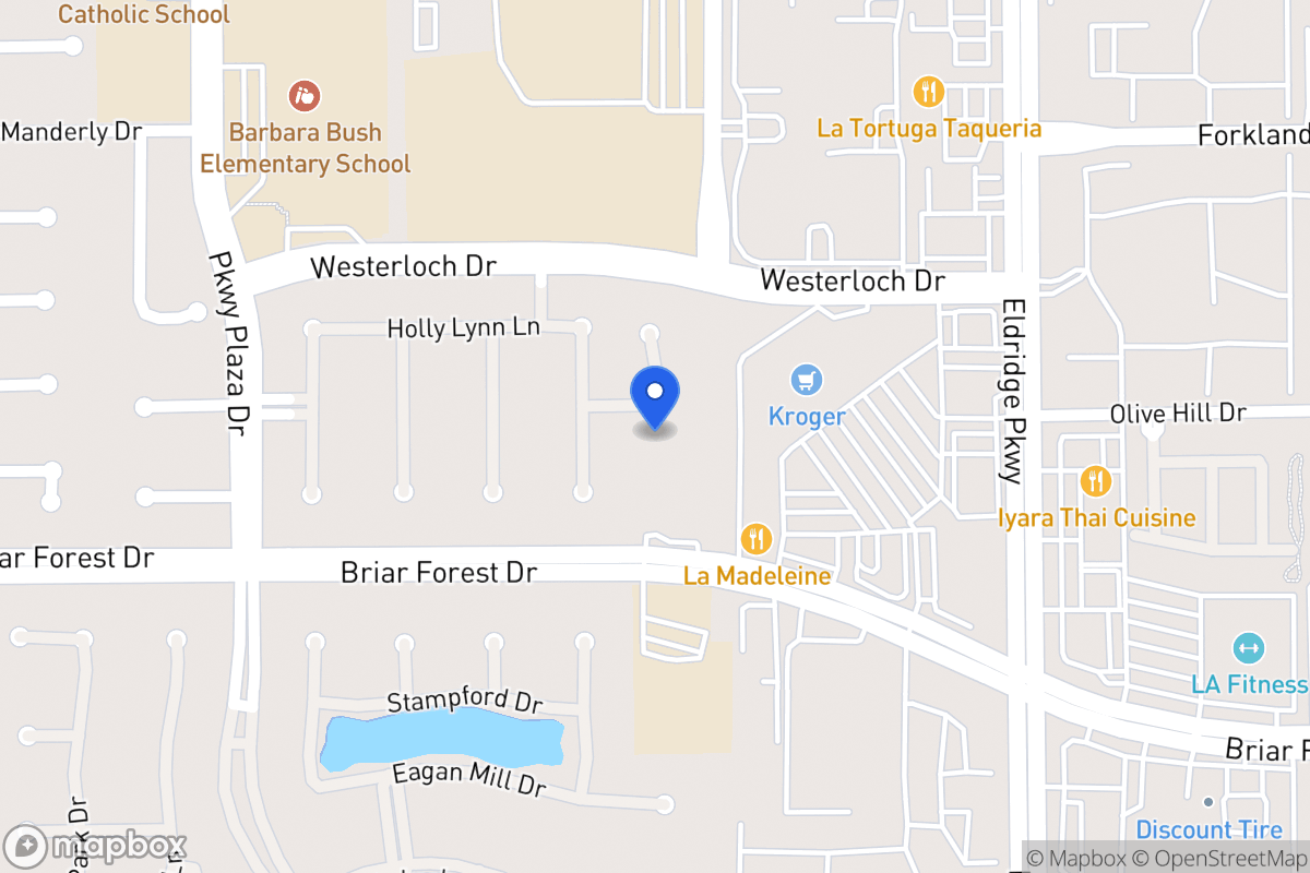 Map of 1535 Sheltons Bend Ct, Houston