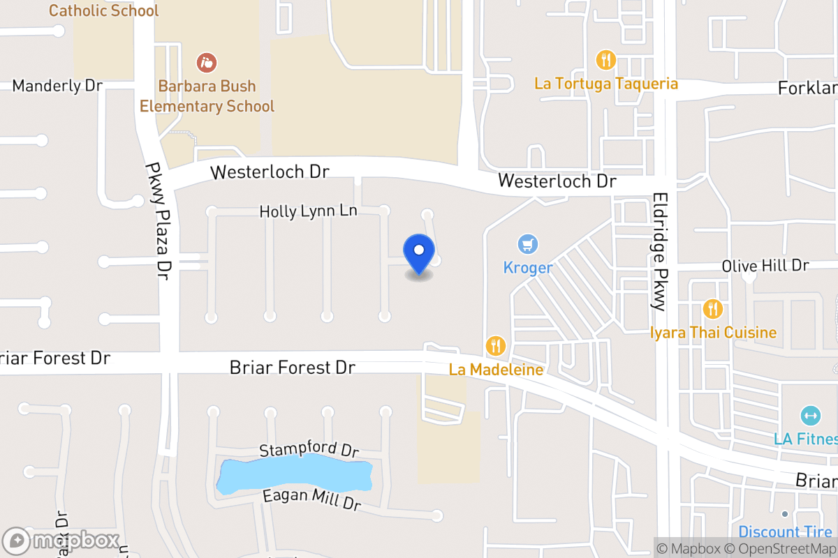 Map of 1539 Sheltons Bend Ct, Houston