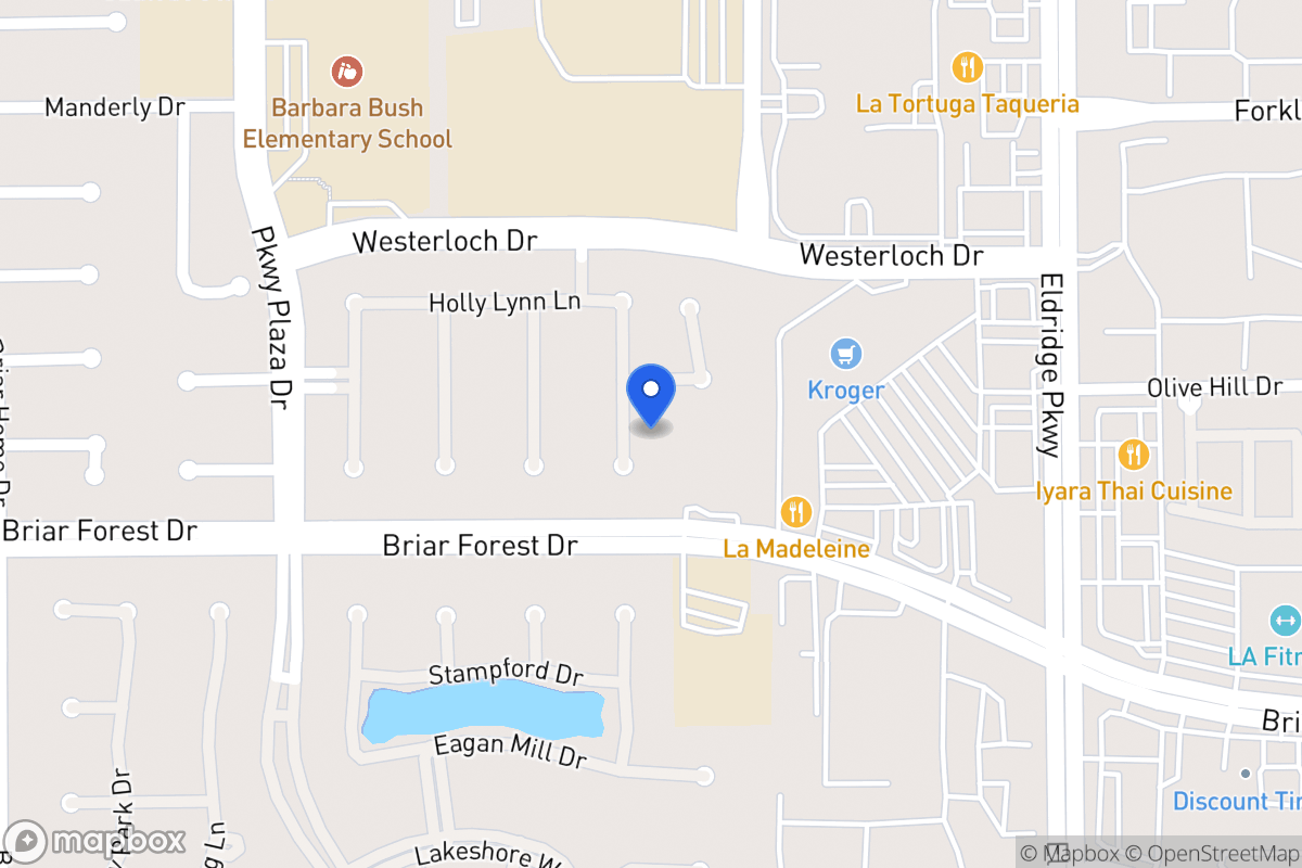 Map of 1535 Kennebeck Pl, Houston