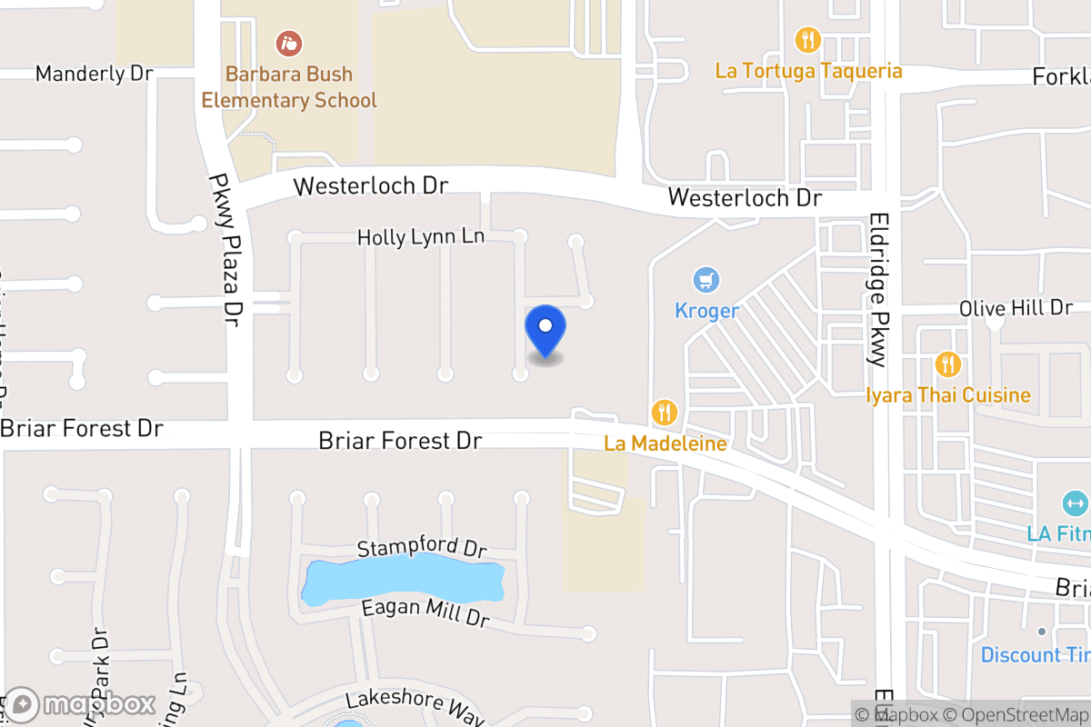 Map of 1539 Kennebeck Pl, Houston