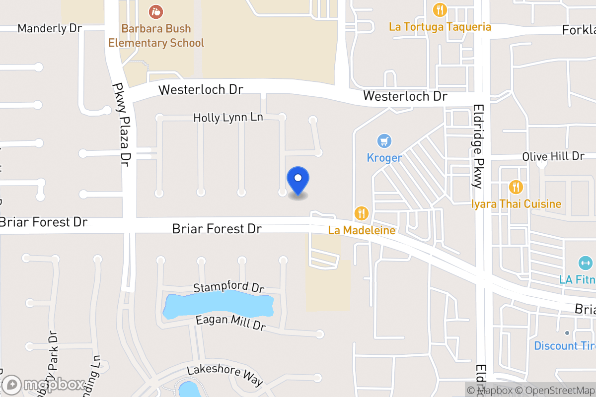 Map of 1543 Kennebeck Pl, Houston