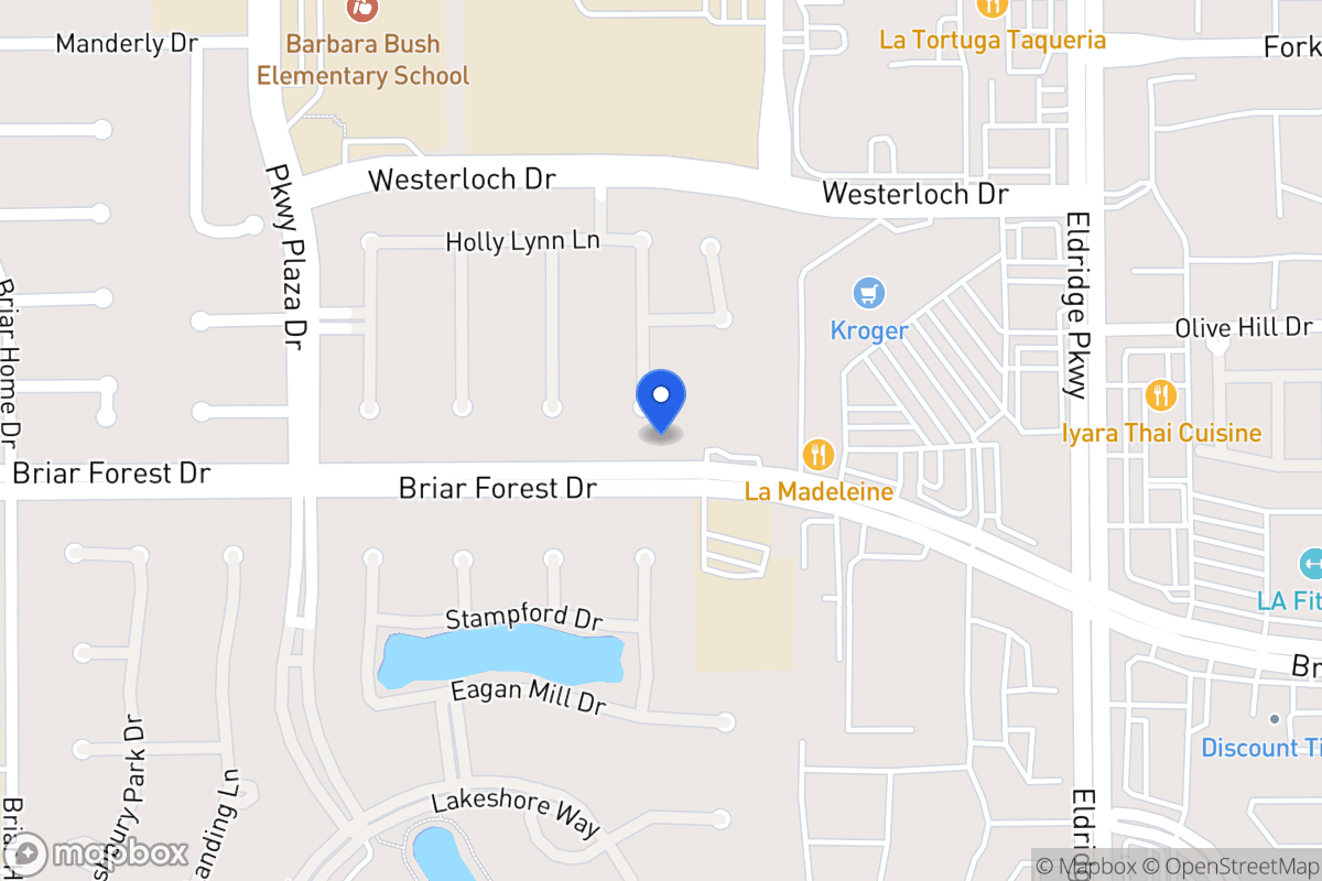 Map of 1547 Kennebeck Pl, Houston