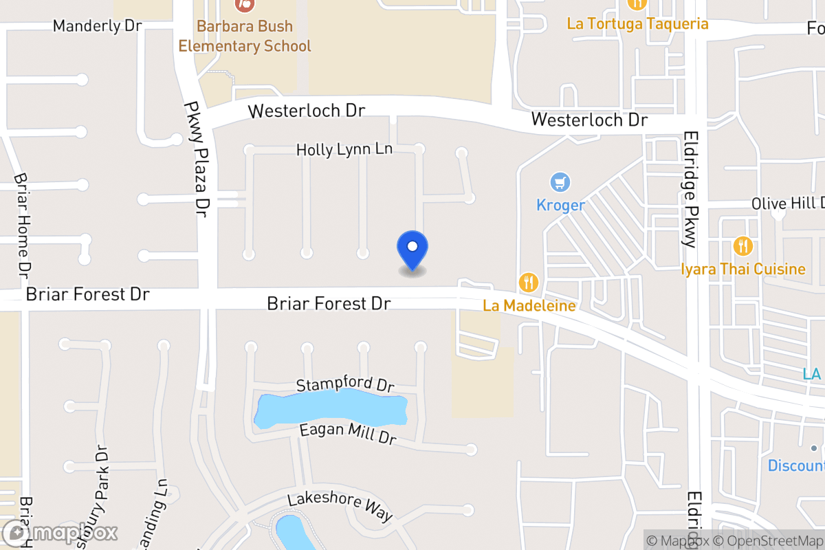 Map of 1546 Kennebeck Pl, Houston