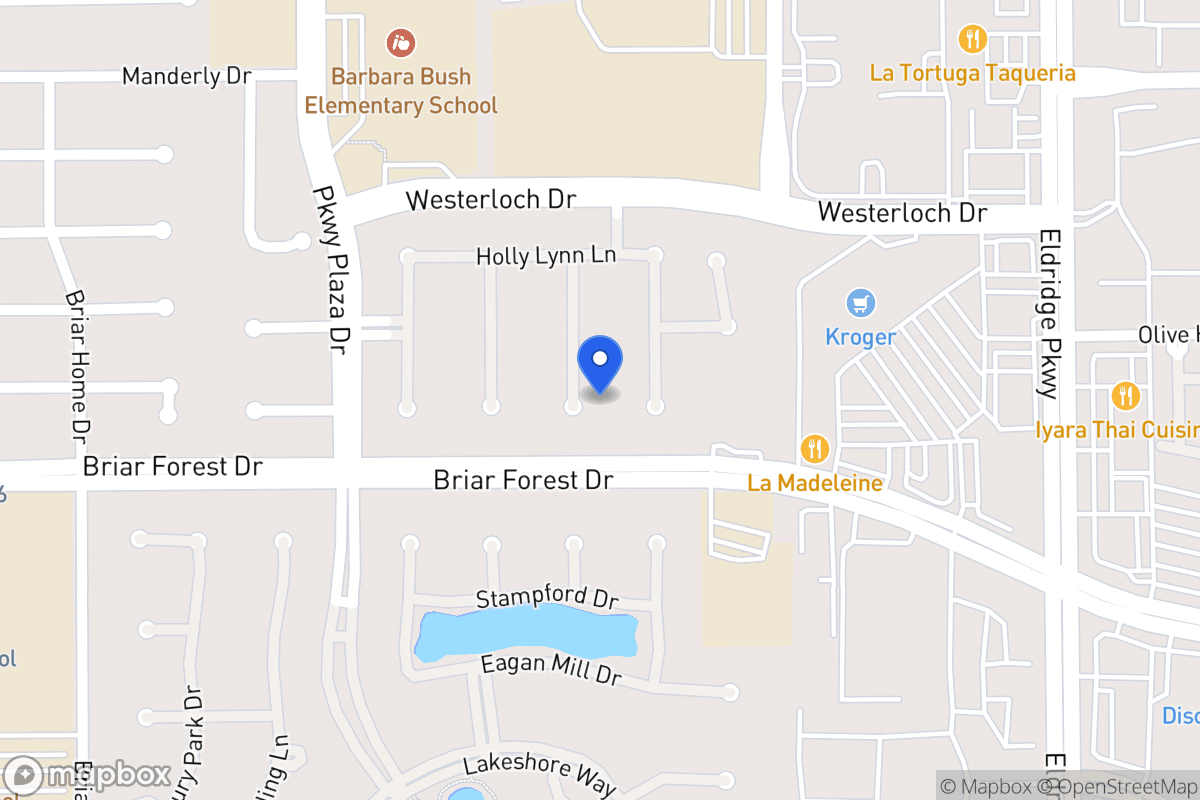 Map of 1535 Adams Walk Ct, Houston