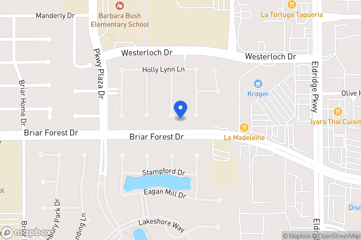 Map of 1539 Adams Walk Ct, Houston