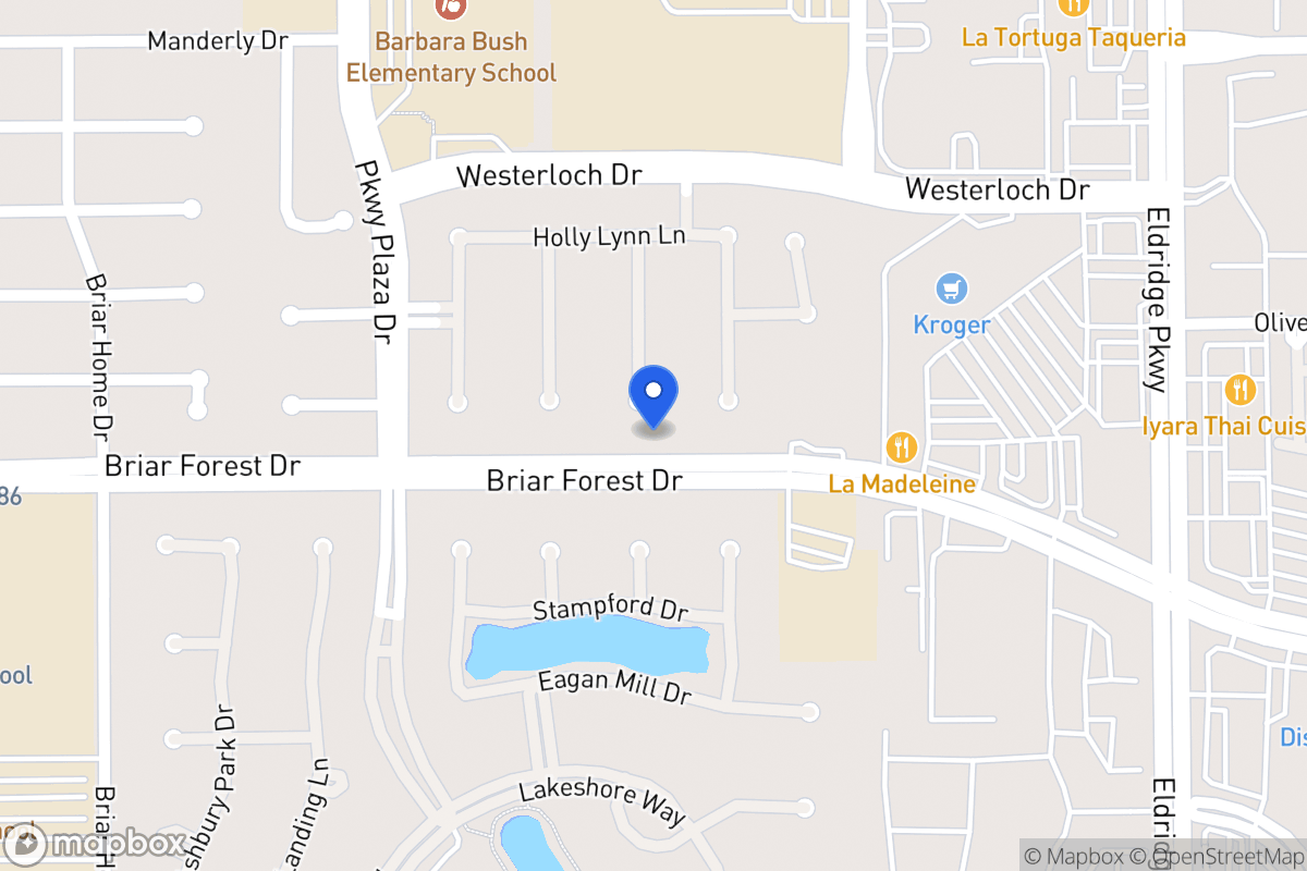 Map of 1543 Adams Walk Ct, Houston