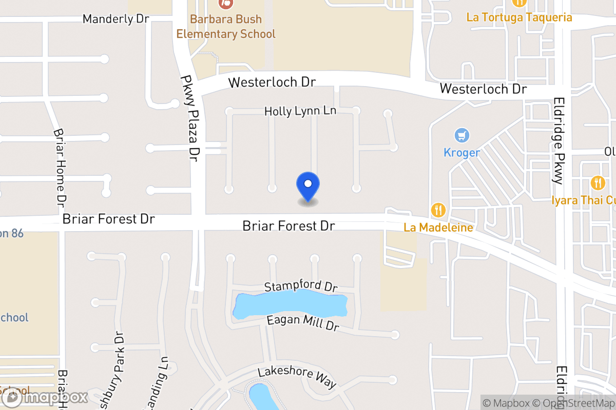 Map of 1542 Adams Walk Ct, Houston