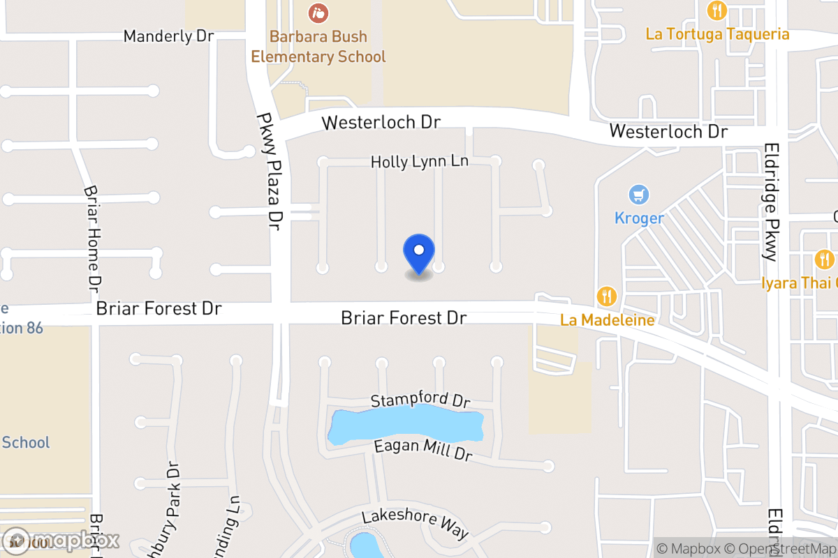 Map of 1538 Adams Walk Ct, Houston