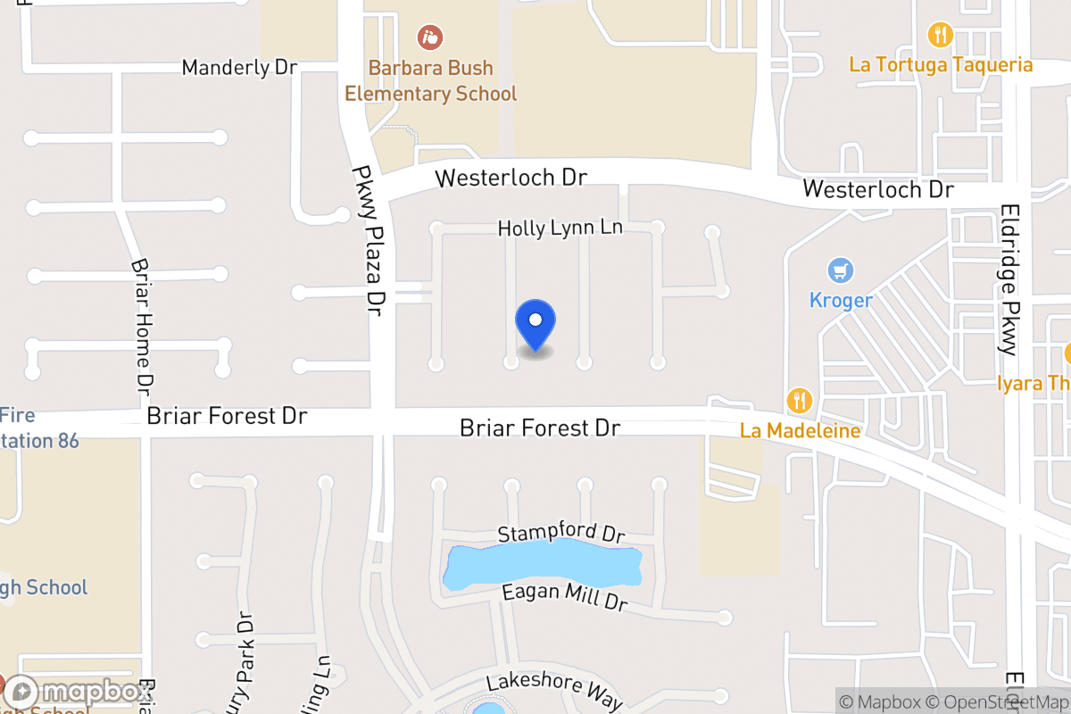 Map of 1535 Harness Oaks Ct, Houston