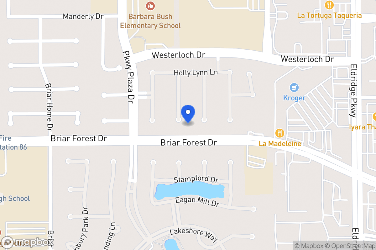 Map of 1539 Harness Oaks Ct, Houston
