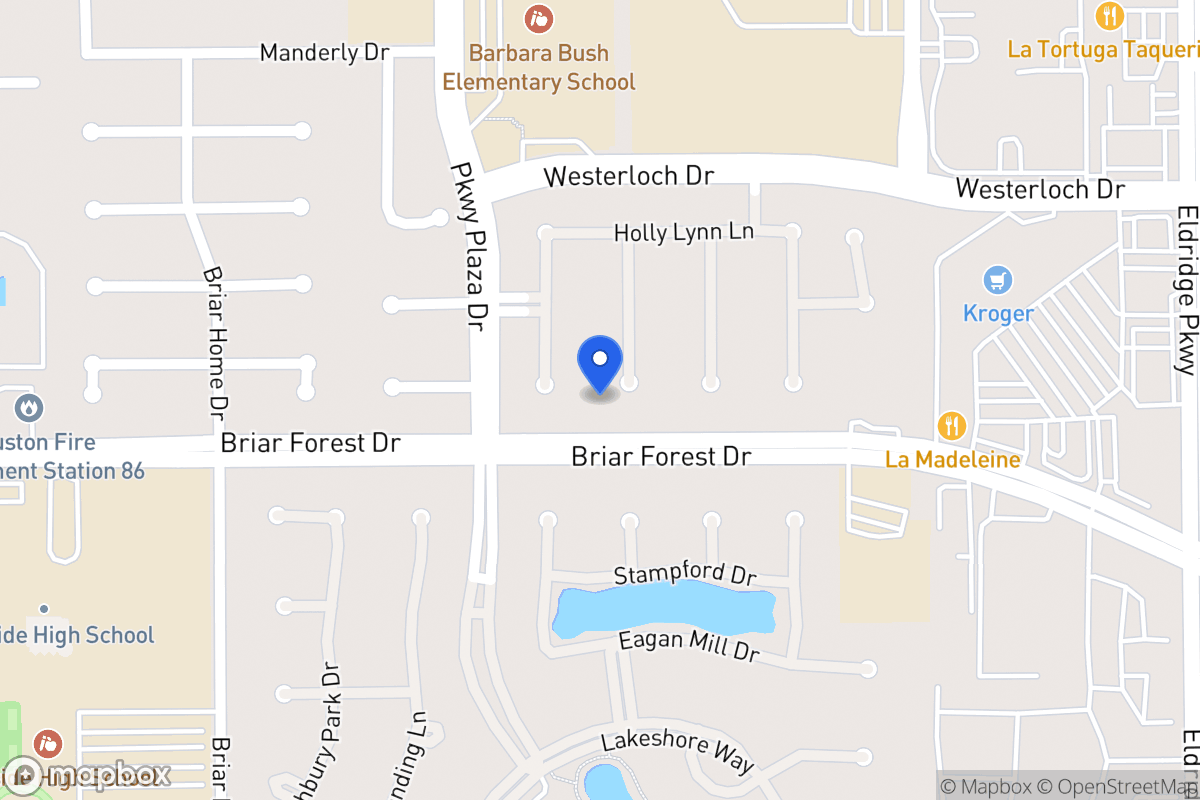 Map of 1538 Harness Oaks Ct, Houston