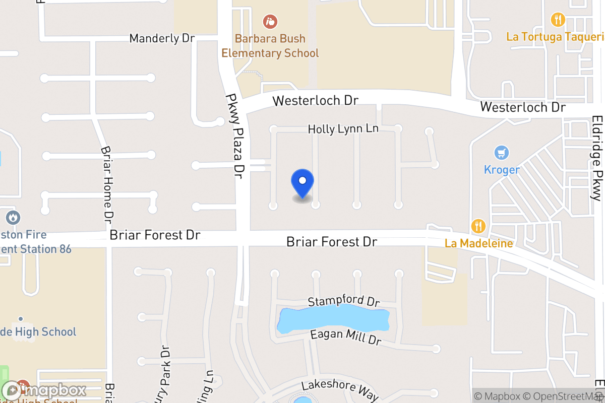Map of 1534 Harness Oaks Ct, Houston