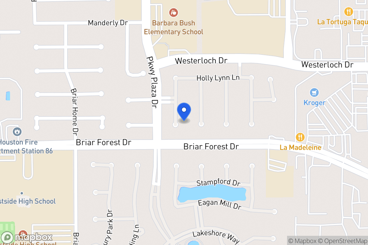 Map of 1539 Orchard Park Dr, Houston