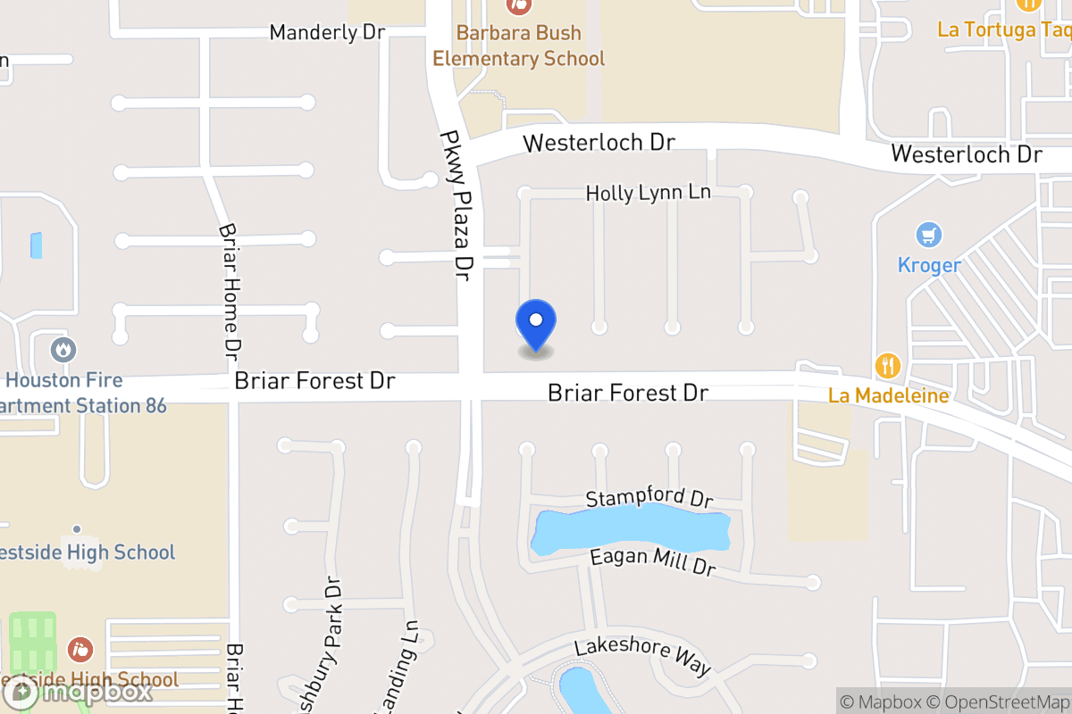 Map of 1547 Orchard Park Dr, Houston