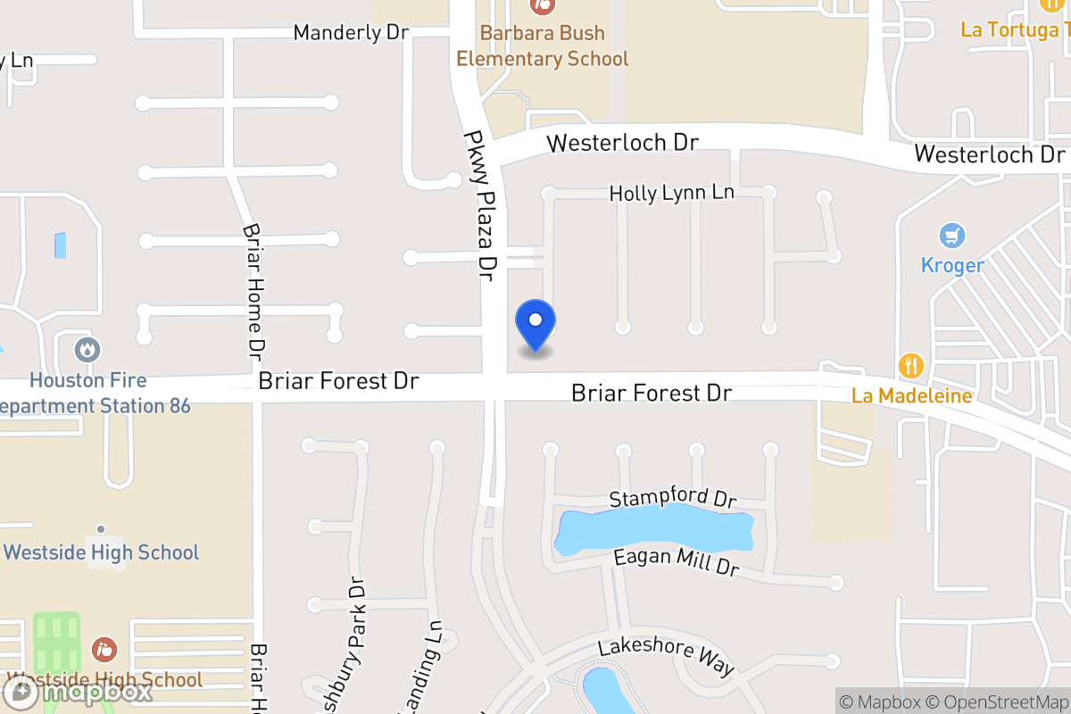 Map of 1546 Orchard Park Dr, Houston