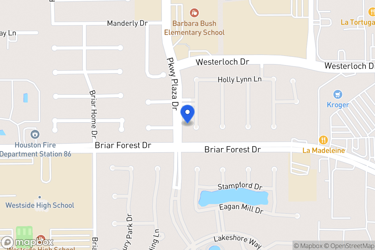 Map of 1538 Orchard Park Dr, Houston