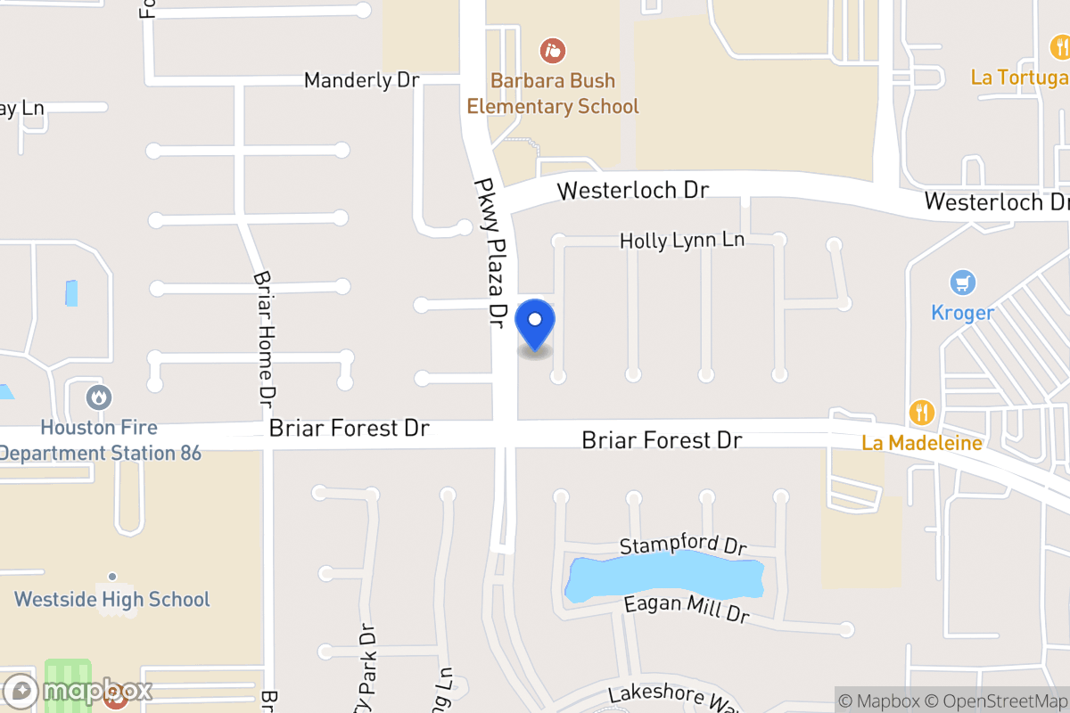 Map of 1534 Orchard Park Dr, Houston
