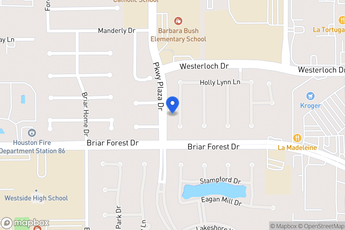 Map of 1530 Orchard Park Dr, Houston