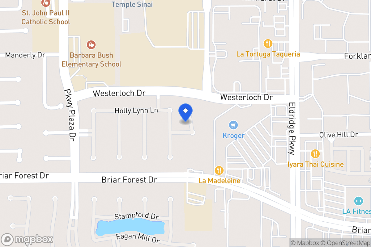Map of Sheltons Bend Ct, Houston