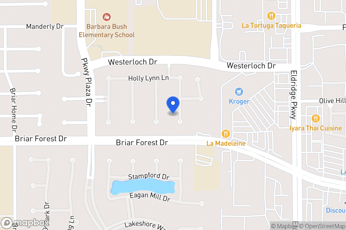 Map of 1534 Kennebeck Pl, Houston
