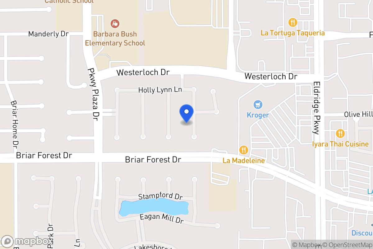 Map of 1530 Kennebeck Pl, Houston