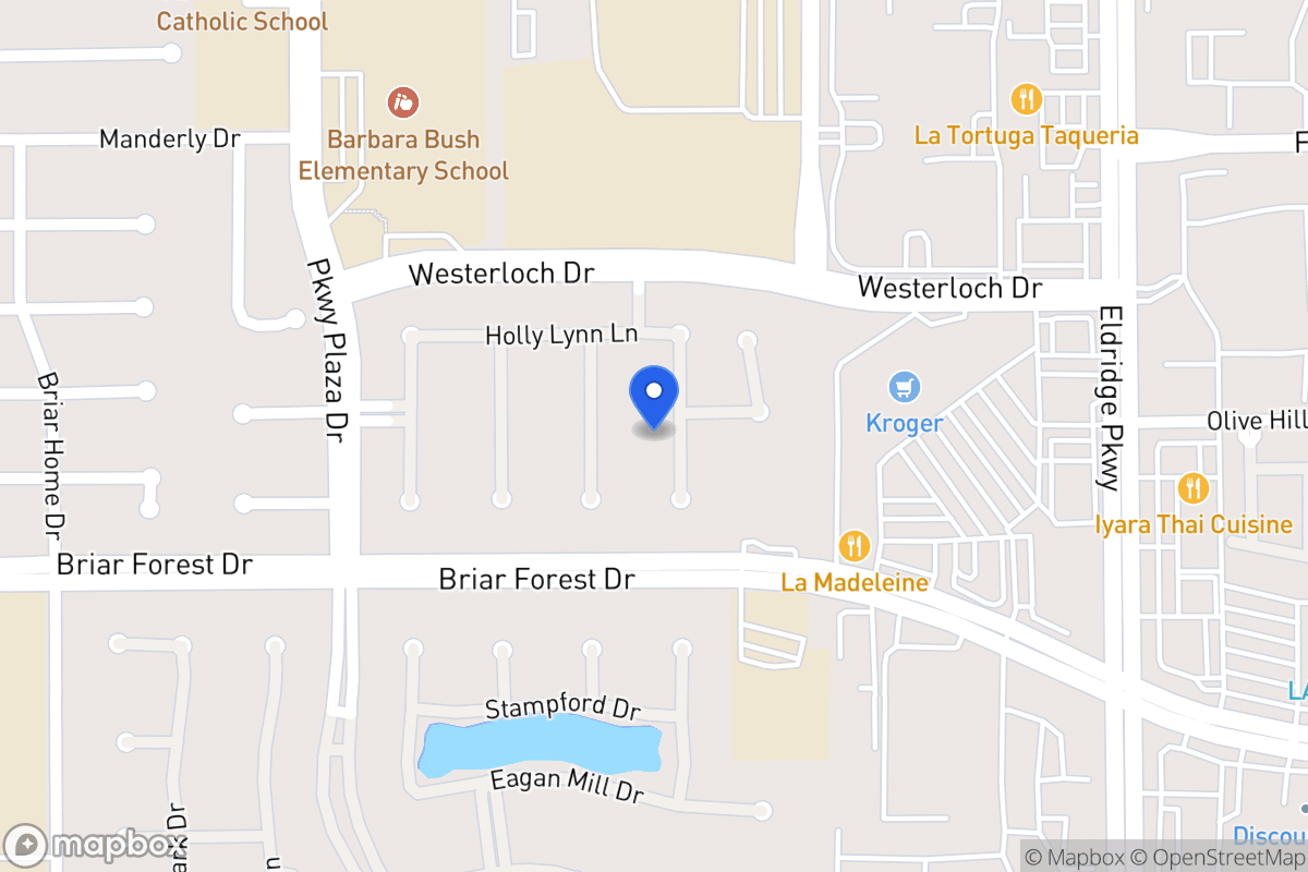 Map of 1526 Kennebeck Pl, Houston