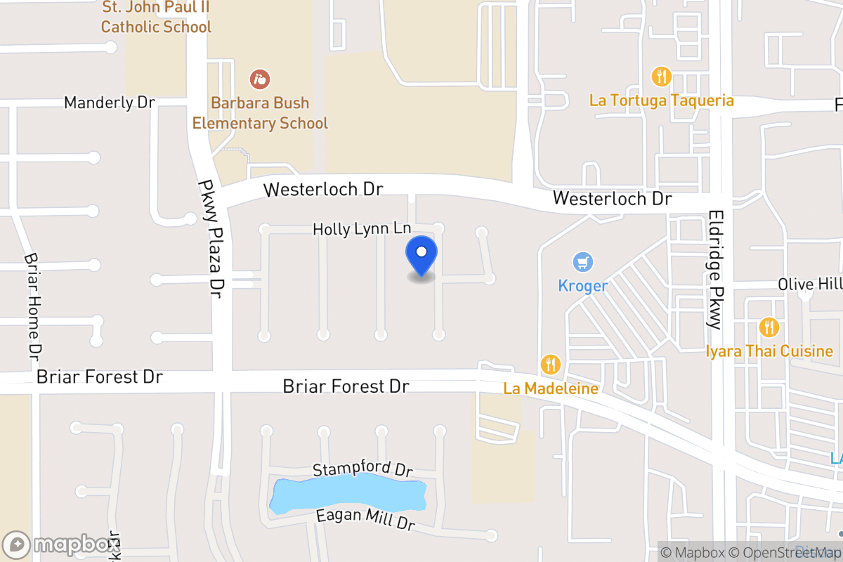Map of 1522 Kennebeck Pl, Houston