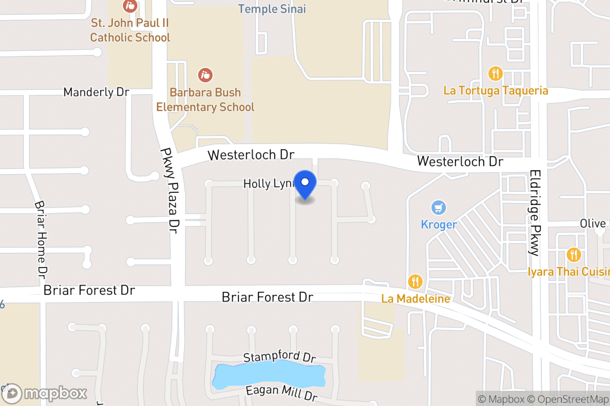 Map of 1511 Adams Walk Ct, Houston