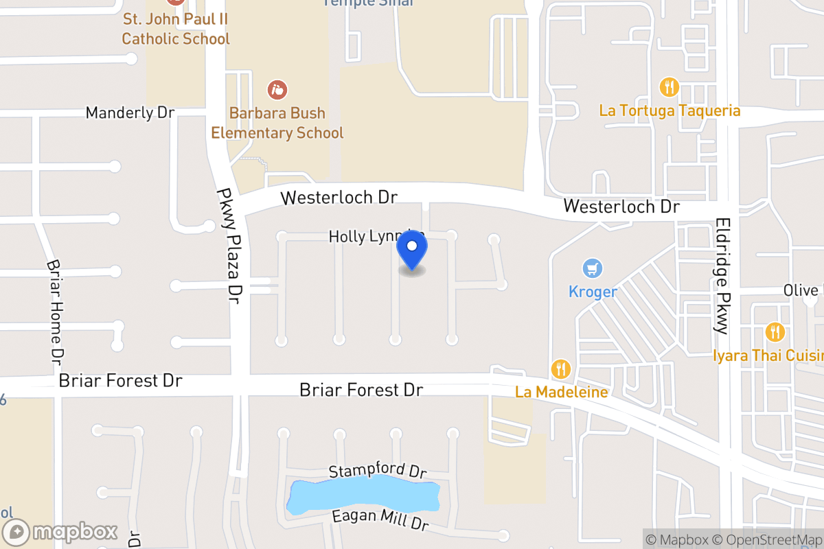 Map of 1515 Adams Walk Ct, Houston