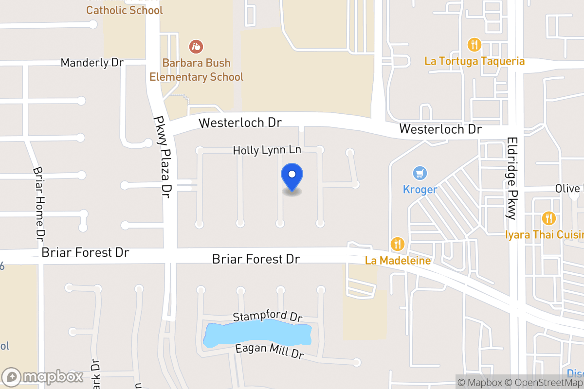 Map of 1523 Adams Walk Ct, Houston