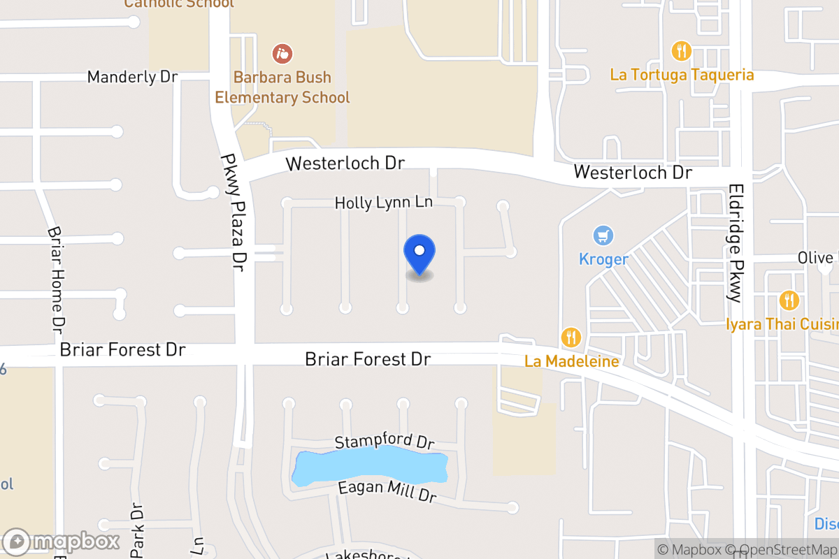 Map of 1527 Adams Walk Ct, Houston